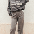 Pantaloni sartoriali a vita alta con gamba ampia