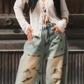 Jeans baggy effetto vintage