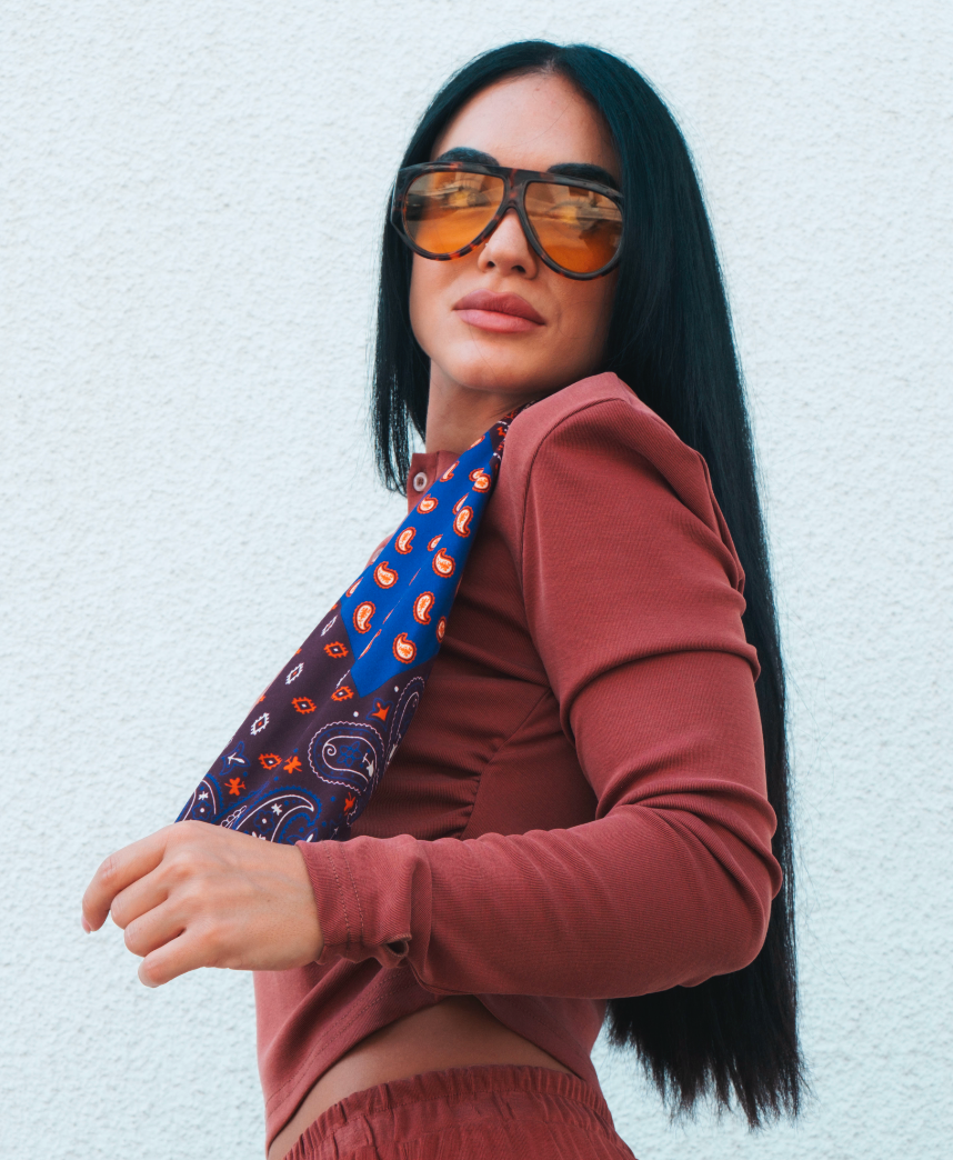 Foulard Lumina fantasia paisley